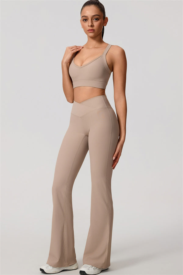 The Daze Sports Bra Flared Leggings 2-Piece Set