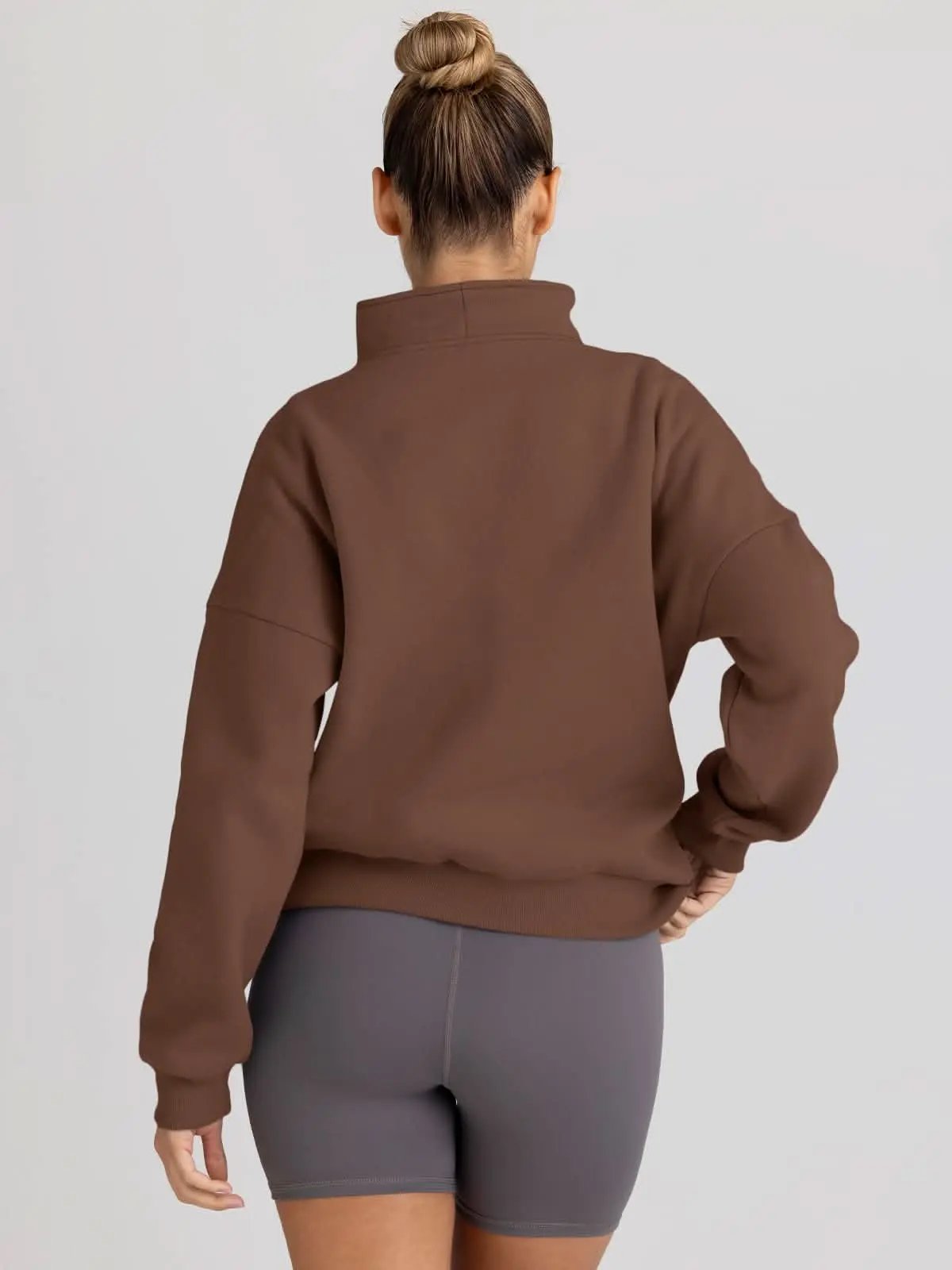 Love Salve Half Zip Sweatshirt Women's Fall/Winter Oversized Pullover - Comfy & Trendy