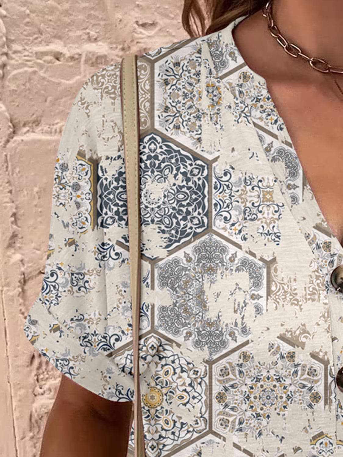 Blouse - Sheer Short Sleeve - Chic Style