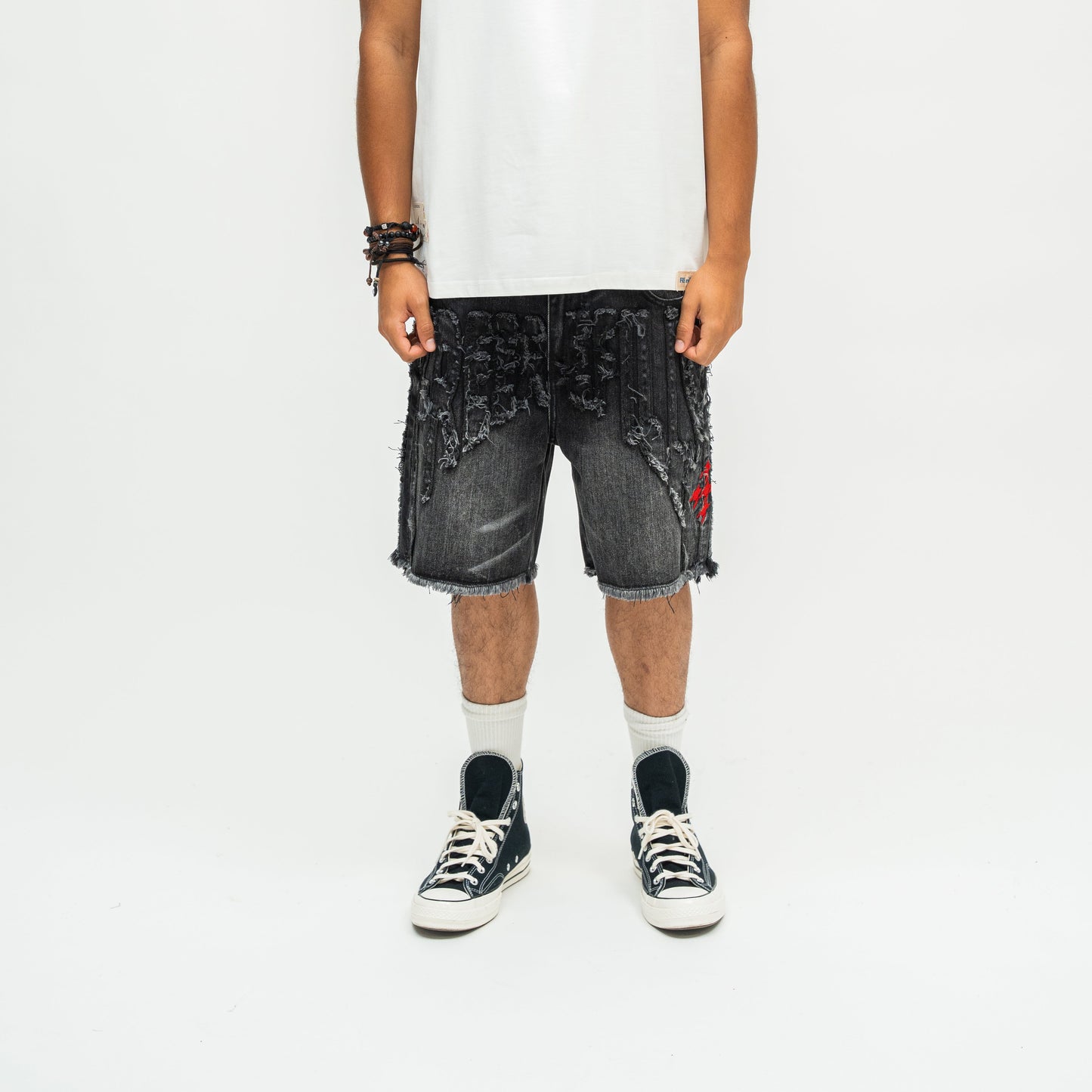 Core Denim Jorts - Black Wash