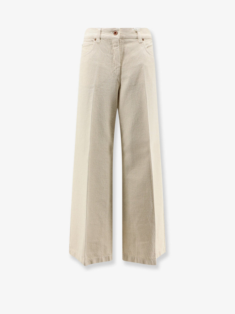 Denim Trousers Beige