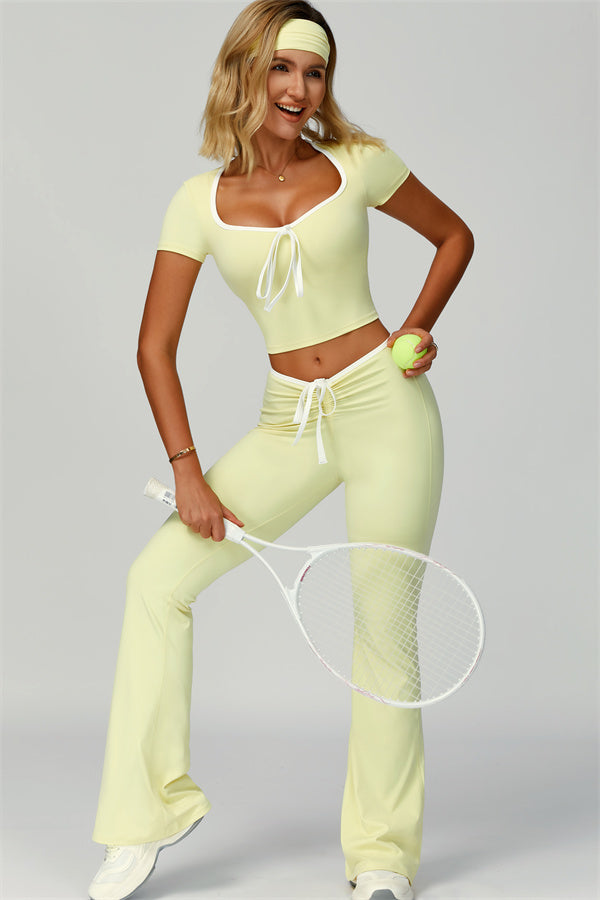 The Skyline Flared Tie Leggings
