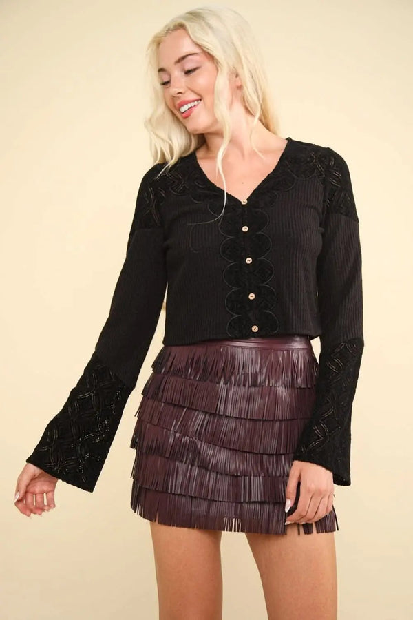 Trendsi Lace Crop Top Women's Y2K Party Top Sexy & Trendy