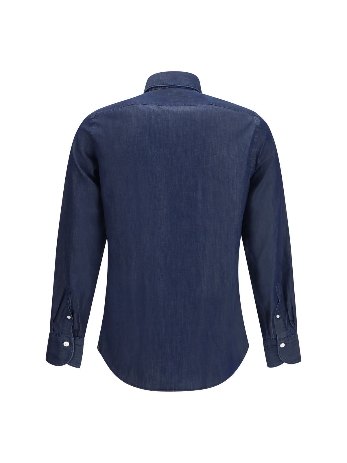 Finamore 1925 Napoli Denim Shirt Giza 45, view 2