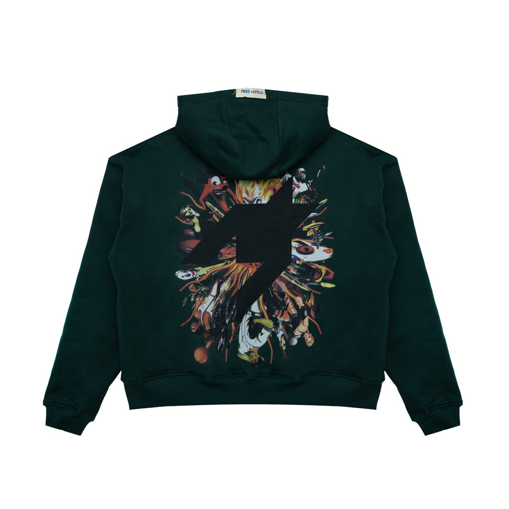PS Zip-Up Hoodie - Green