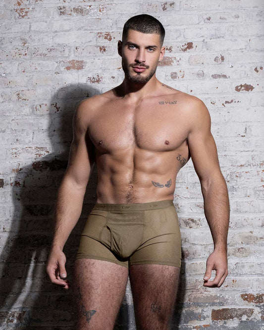 Sheer Boxer Brief Dark Nude