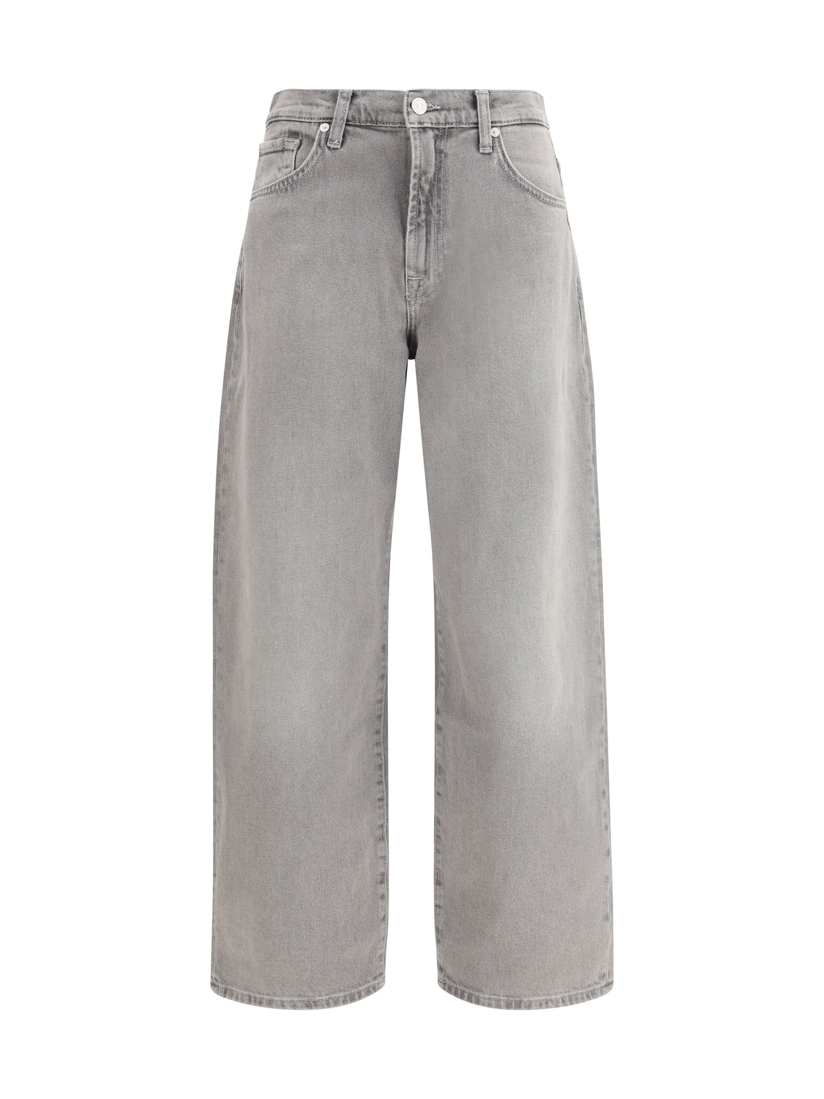 Bonnie Curvilinear Baggy Jeans in Steel