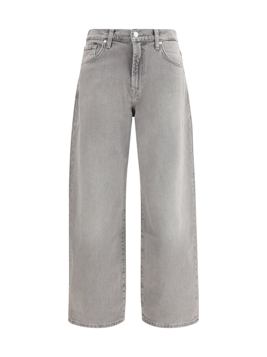 Bonnie Curvilinear Baggy Jeans in Steel
