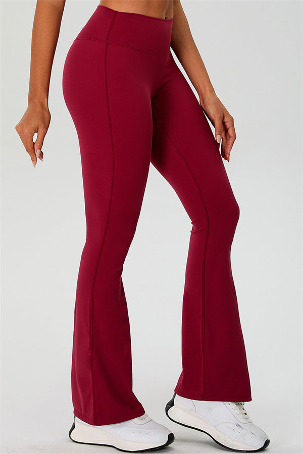 The Ember Sports Bra Crop Top Flared Leggings 3-Piece Set