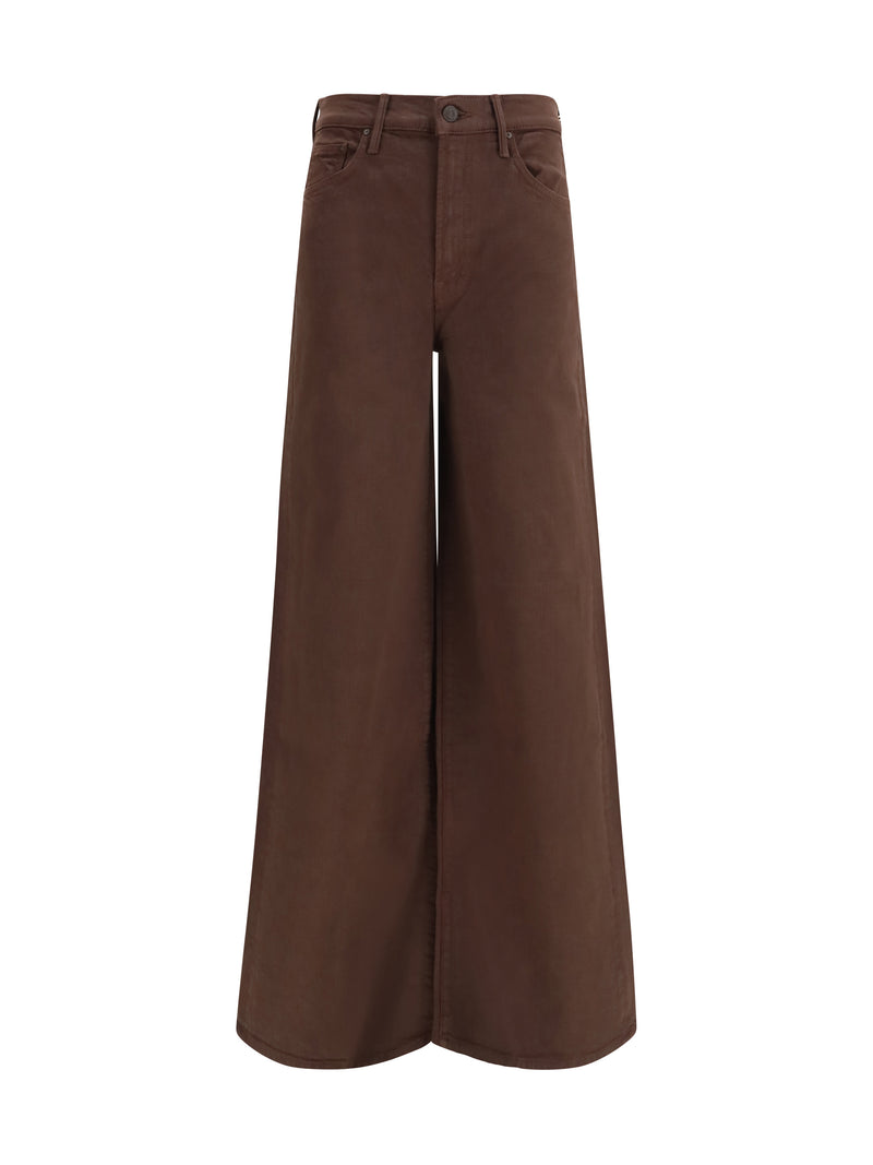 MOTHER Jeans Undercover Sneak Chocolate Brown