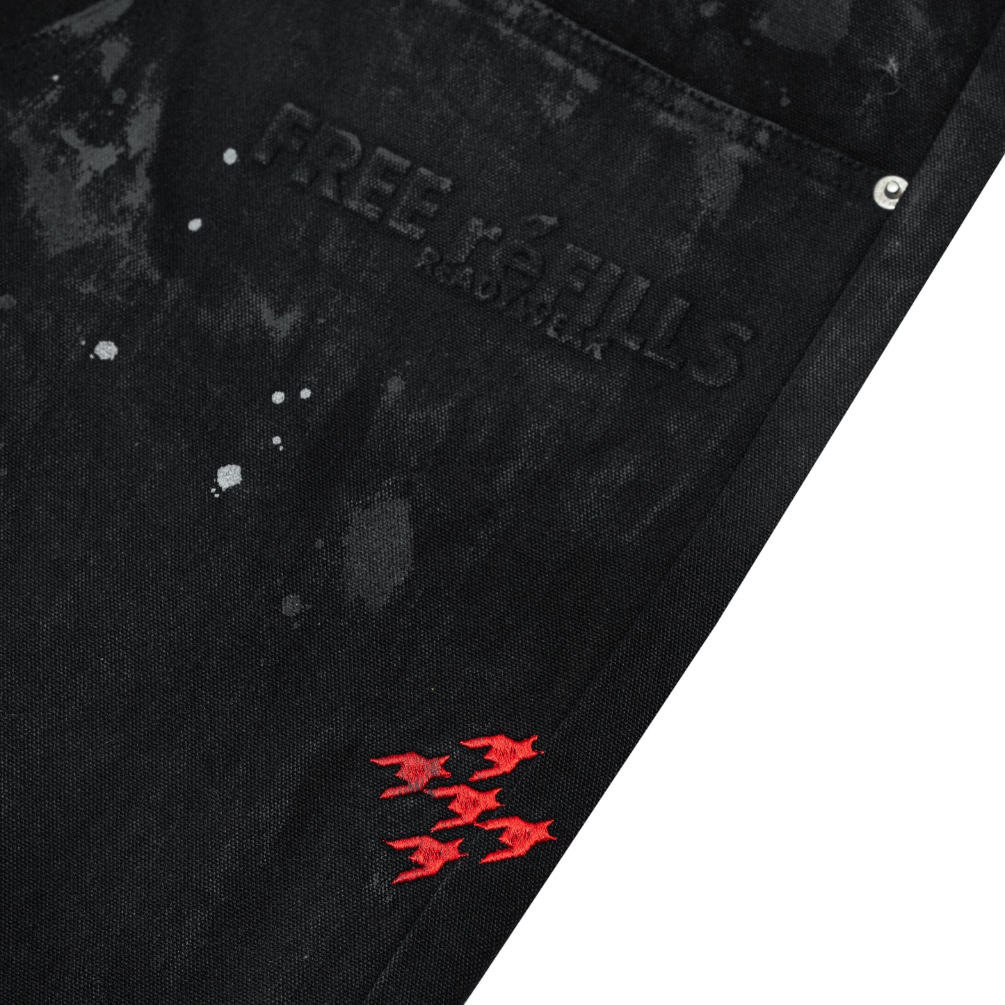 Service Grunge Carpenter Pants - Black
