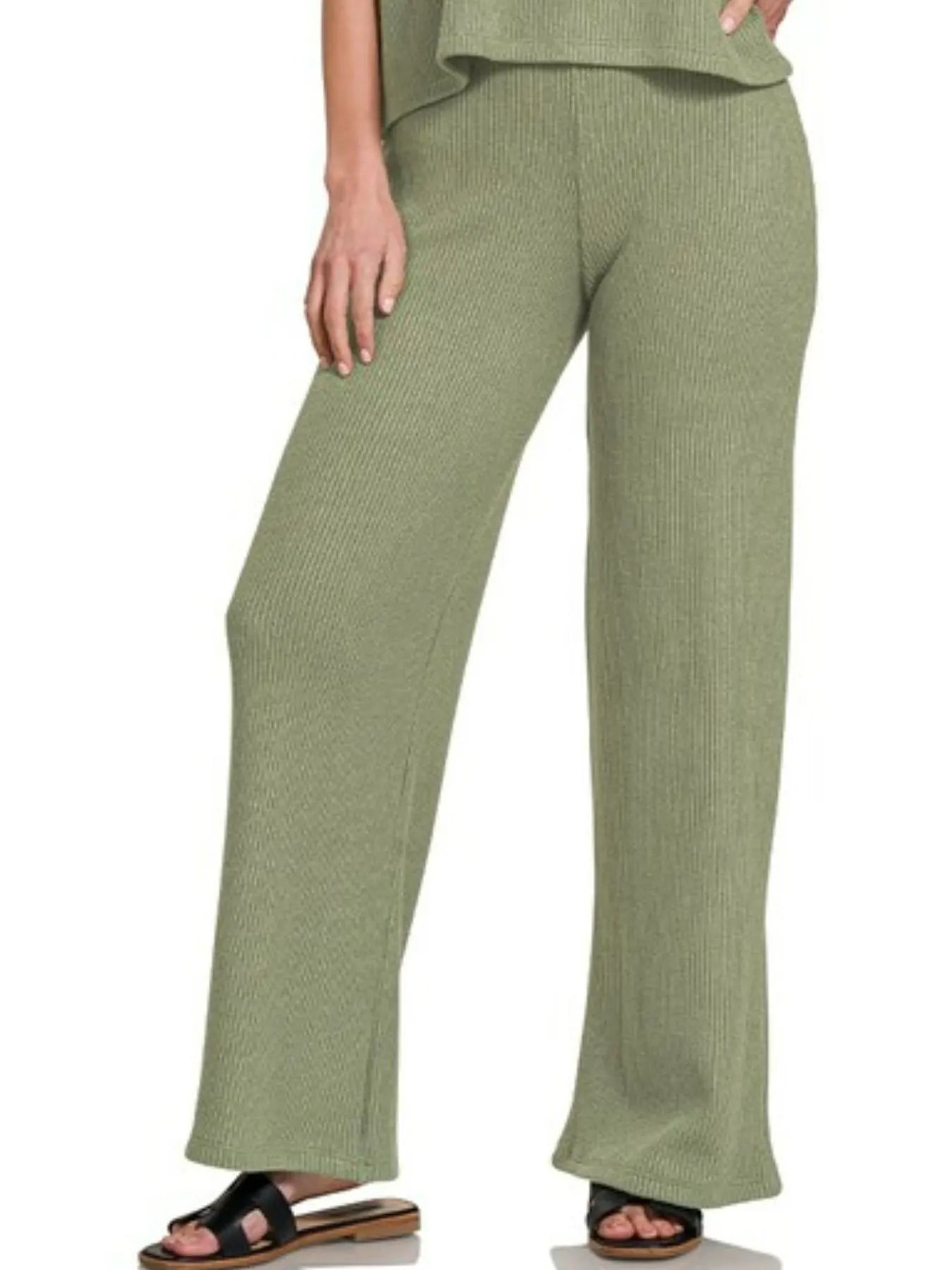 Sweater Boxy Top & Long Pants Set