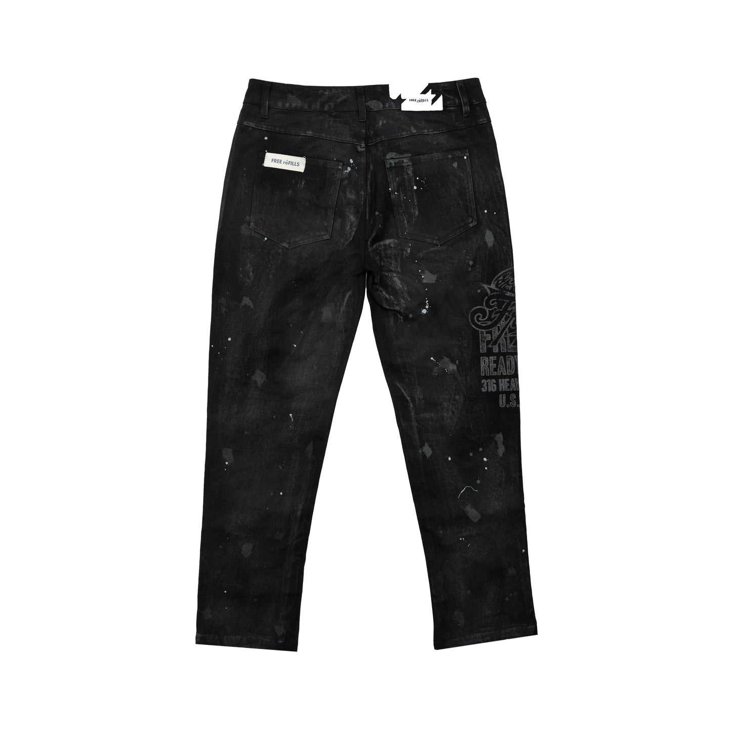 Service Grunge Carpenter Pants - Black