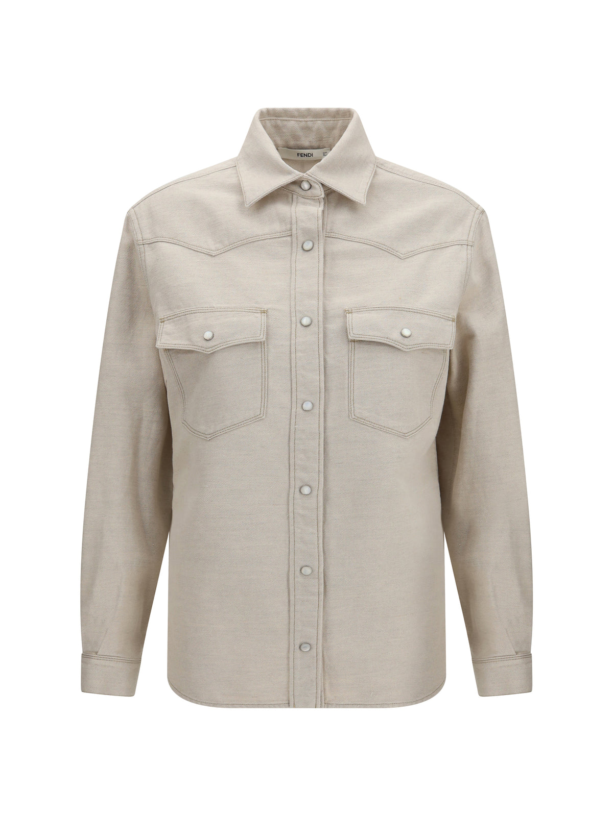Western Shirt Selleria Denim Ivory