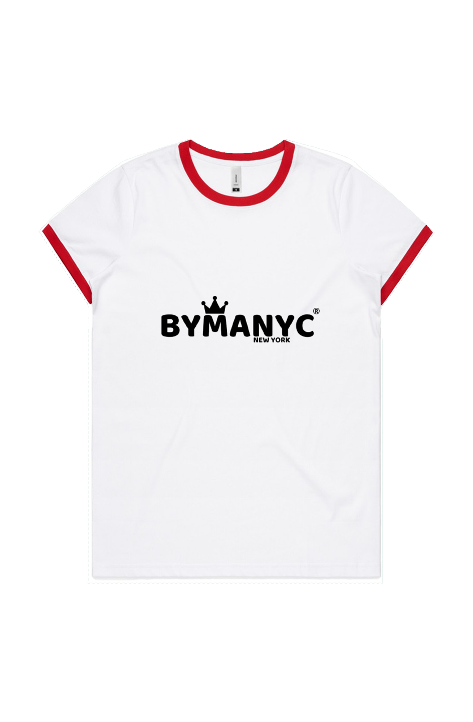 Women's T Shirt BYMANYC New York New Collection NYC Maple Ringer Vintage Tee