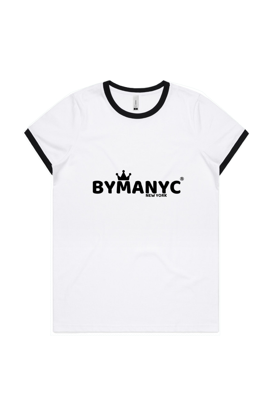 Women's T Shirt BYMANYC New York New Collection NYC Maple Ringer Vintage Tee