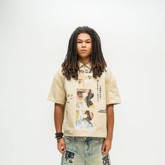 Property Quarter-Zip Shirt - Tan