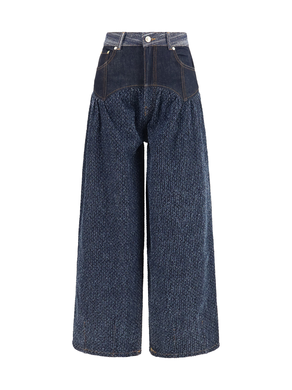 Balloon Jeans Corset Embroidered