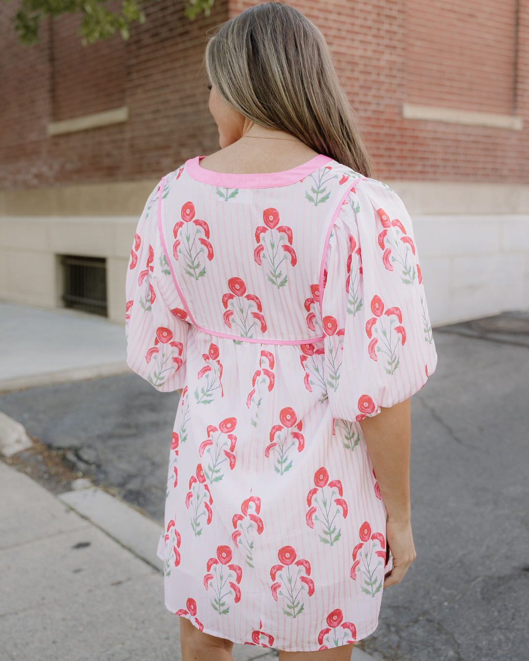 Catherine Puff Sleeve Flared Mini Dress