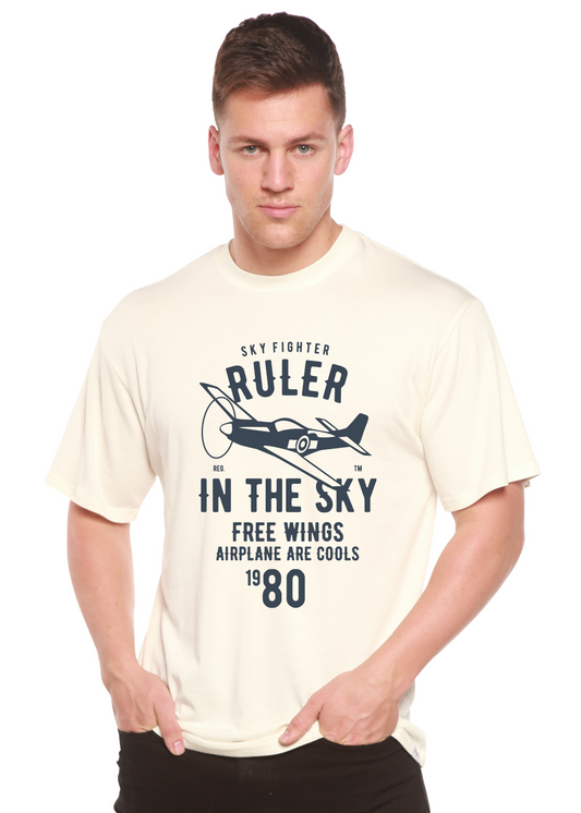 Ruler In The Sky Spun Bamboo® Men's Bamboo Viscose/Organic Cotton Short Sleeve Graphic T-Shirt