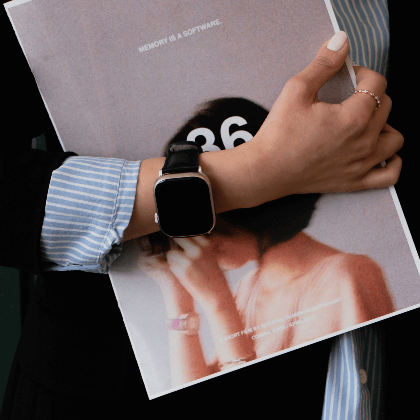Apple Watch Green Leather Strap - Boston
