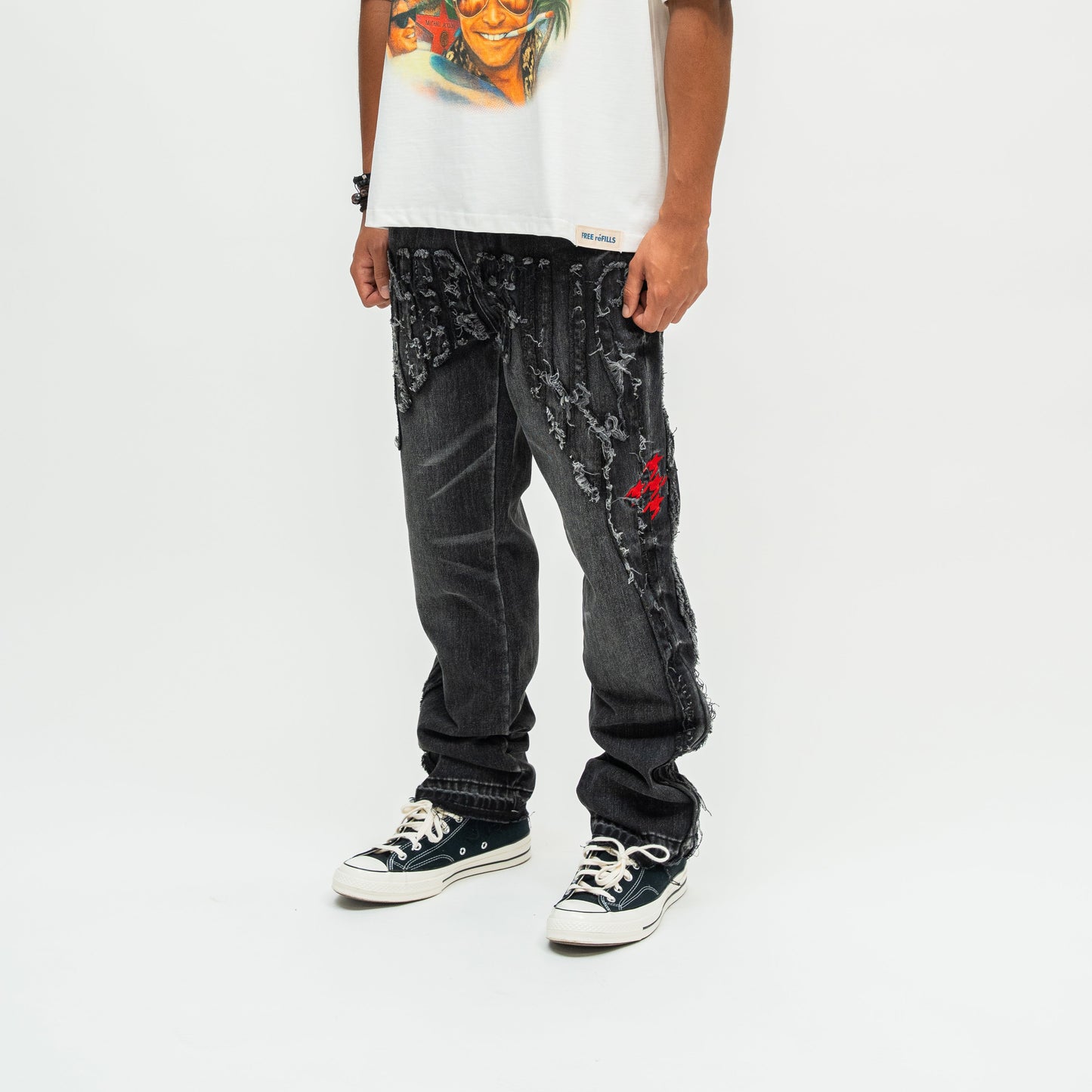Core Denim Pants - Black
