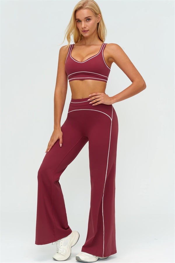 The Amara Sports Bra Flared Leggings 2-Piece Set