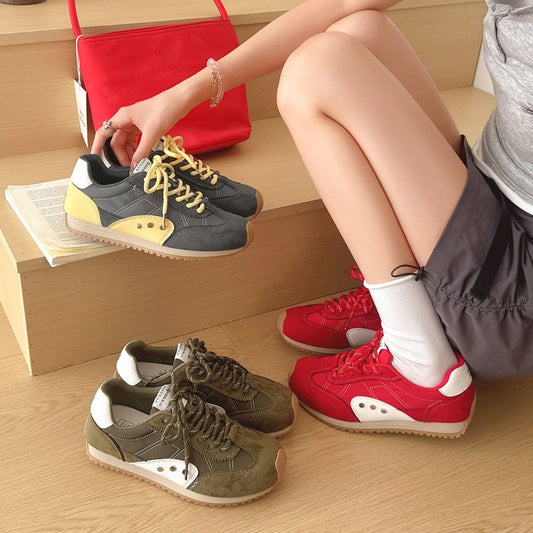 Women's Platform Lace-Up Sneakers | German Trainer Style Height-Increasing Casual Shoes | EU 36–40