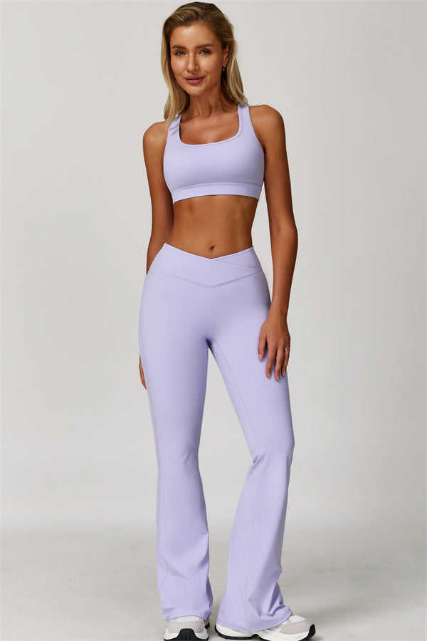 The Lavish Sports Bra Flared Leggings 2-Piece Set
