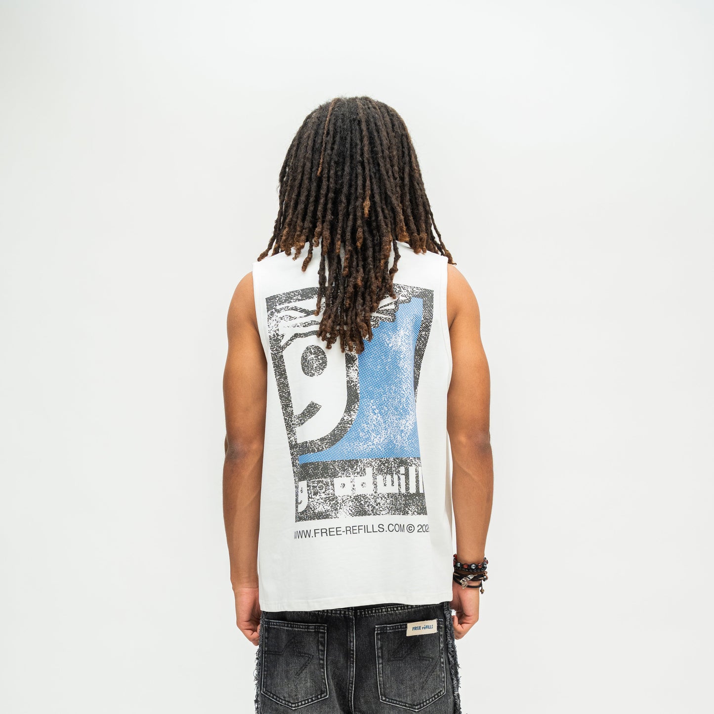 Goodwill Cut-Off Tee - White