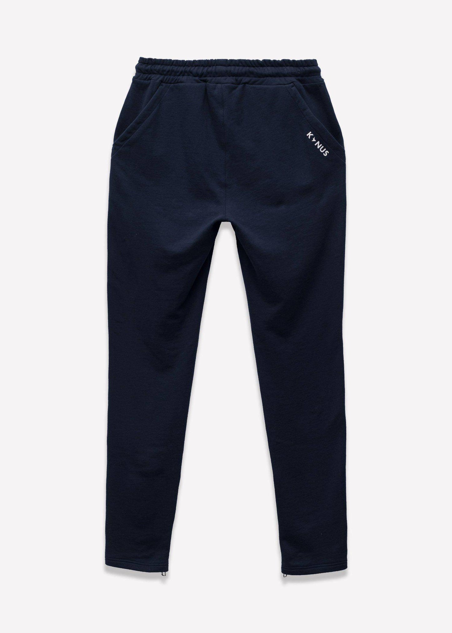 Men's  Zipper Pocket French Terry Sweatpants in Navy