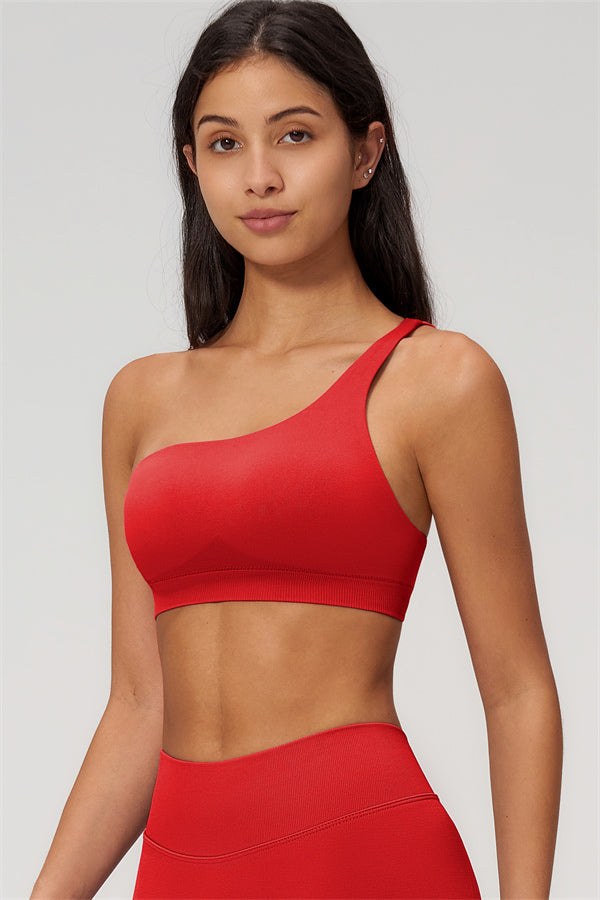 The Empower One-Shoulder Sports Bra