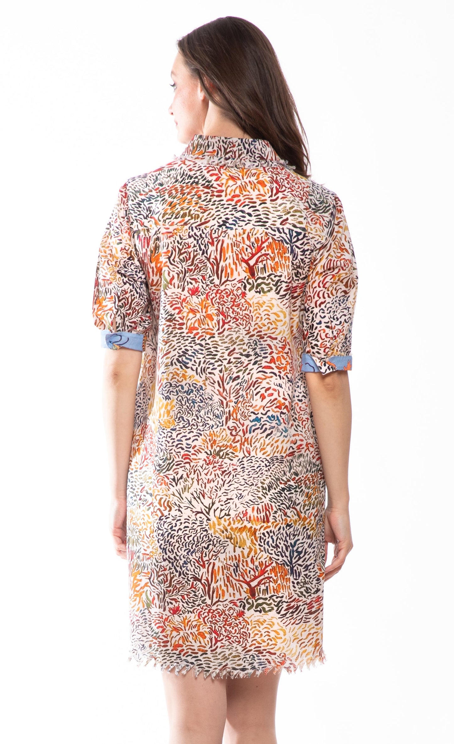 Chatham Dress All Over Abstract Print