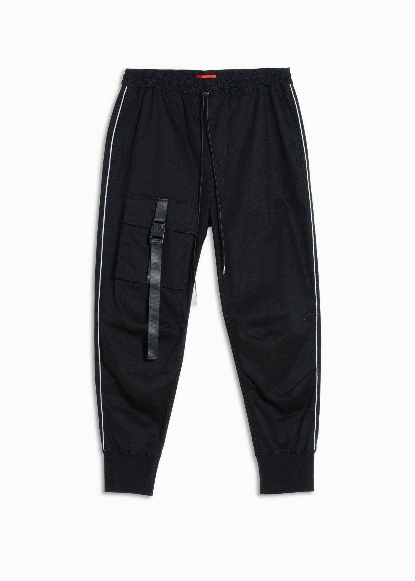 Konus Men's Tactical Strap Cargo Joggers in Black