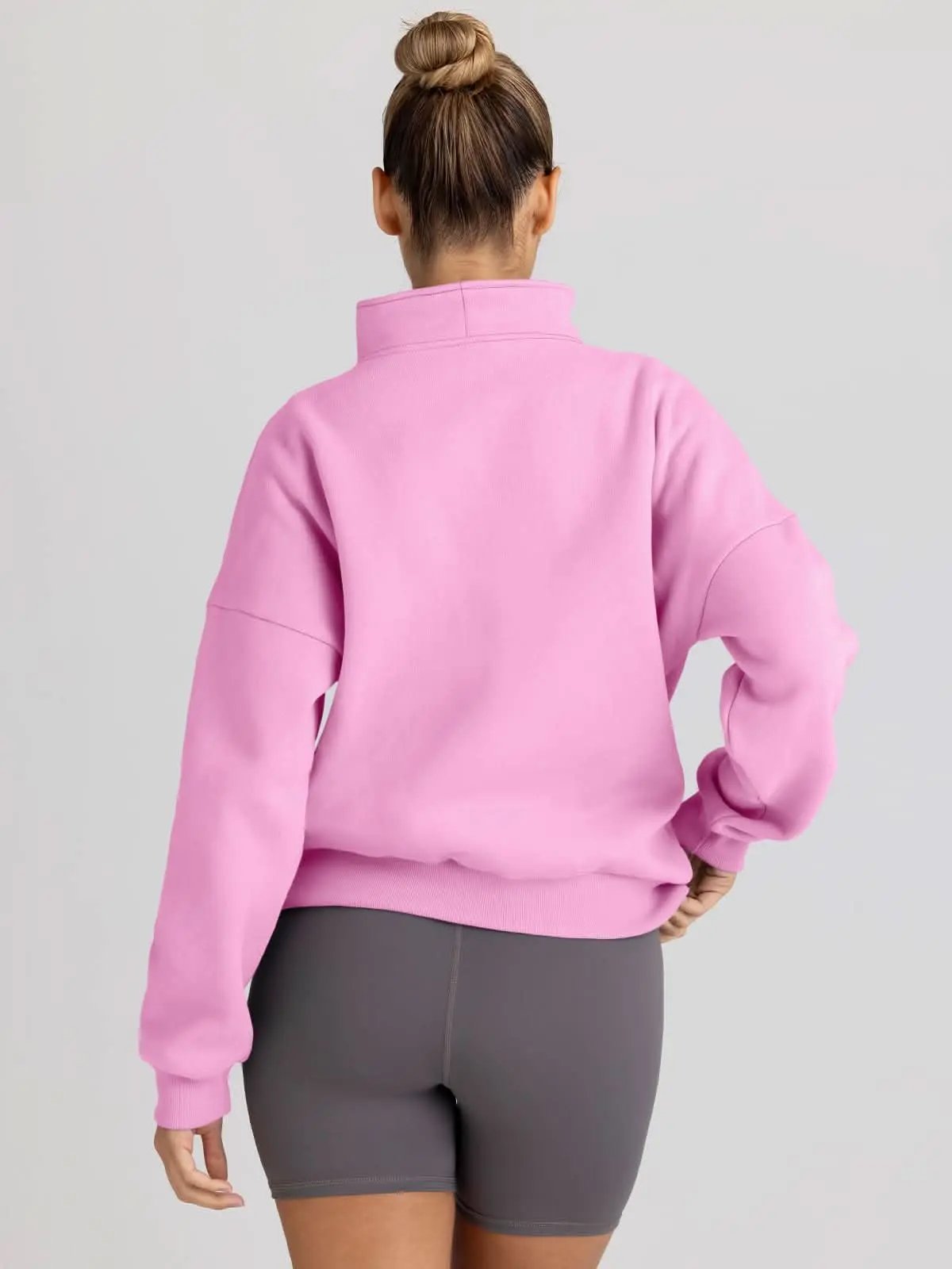 Love Salve Half Zip Sweatshirt Women's Fall/Winter Oversized Pullover - Comfy & Trendy