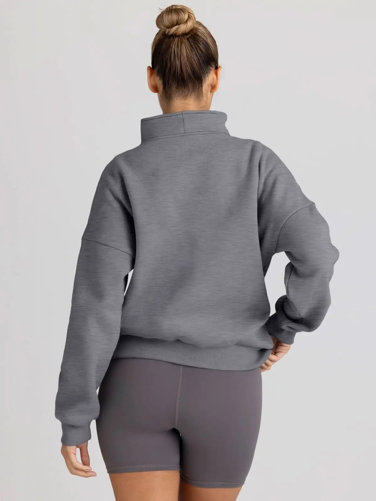 Love Salve Half Zip Sweatshirt Women's Fall/Winter Oversized Pullover - Comfy & Trendy