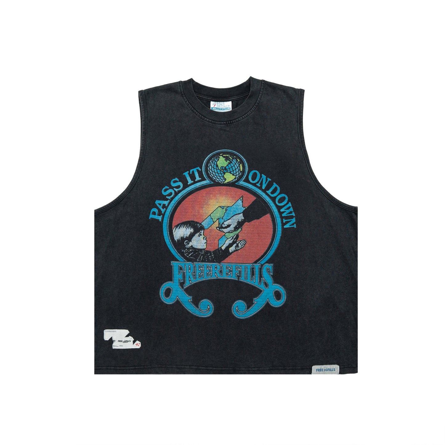 Charity Cut-Off Tee - Black
