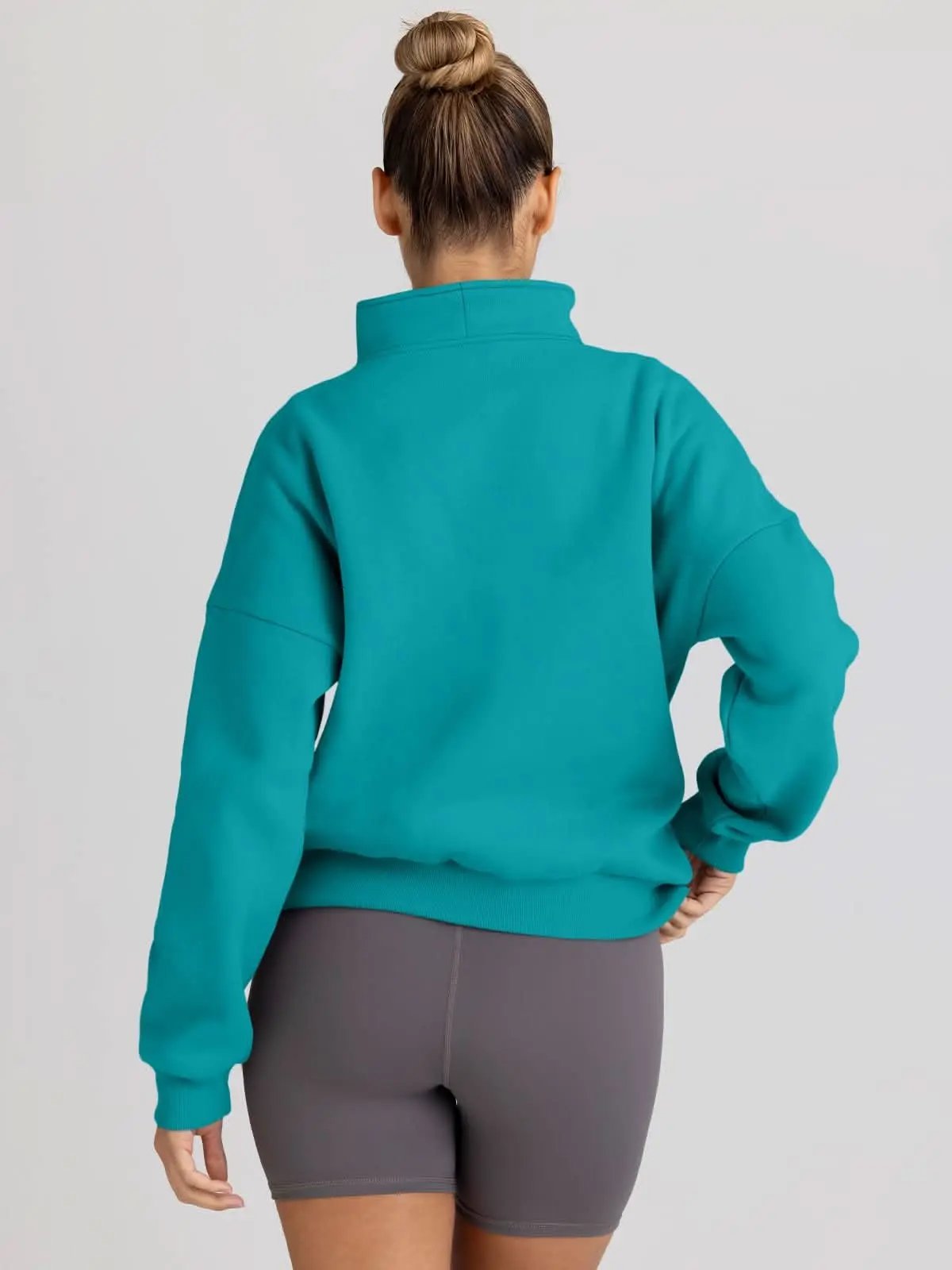 Love Salve Half Zip Sweatshirt Women's Fall/Winter Oversized Pullover - Comfy & Trendy