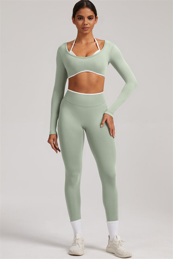 The Elevate New Long Sleeve Crop top