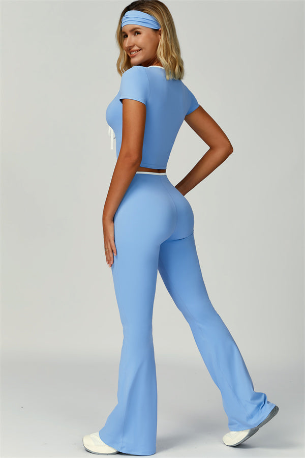 The Skyline Flared Tie Leggings