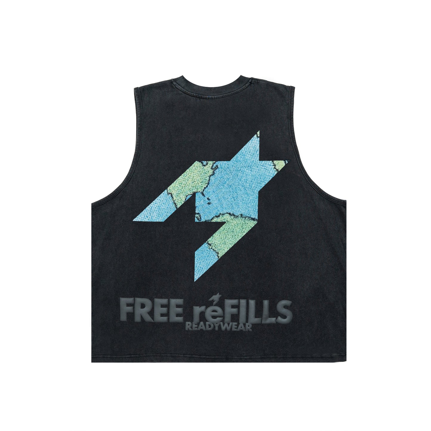 Charity Cut-Off Tee - Black