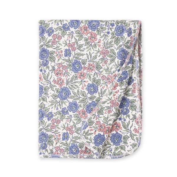 Vintage Floral Bamboo Stroller Blanket - Ultra Soft