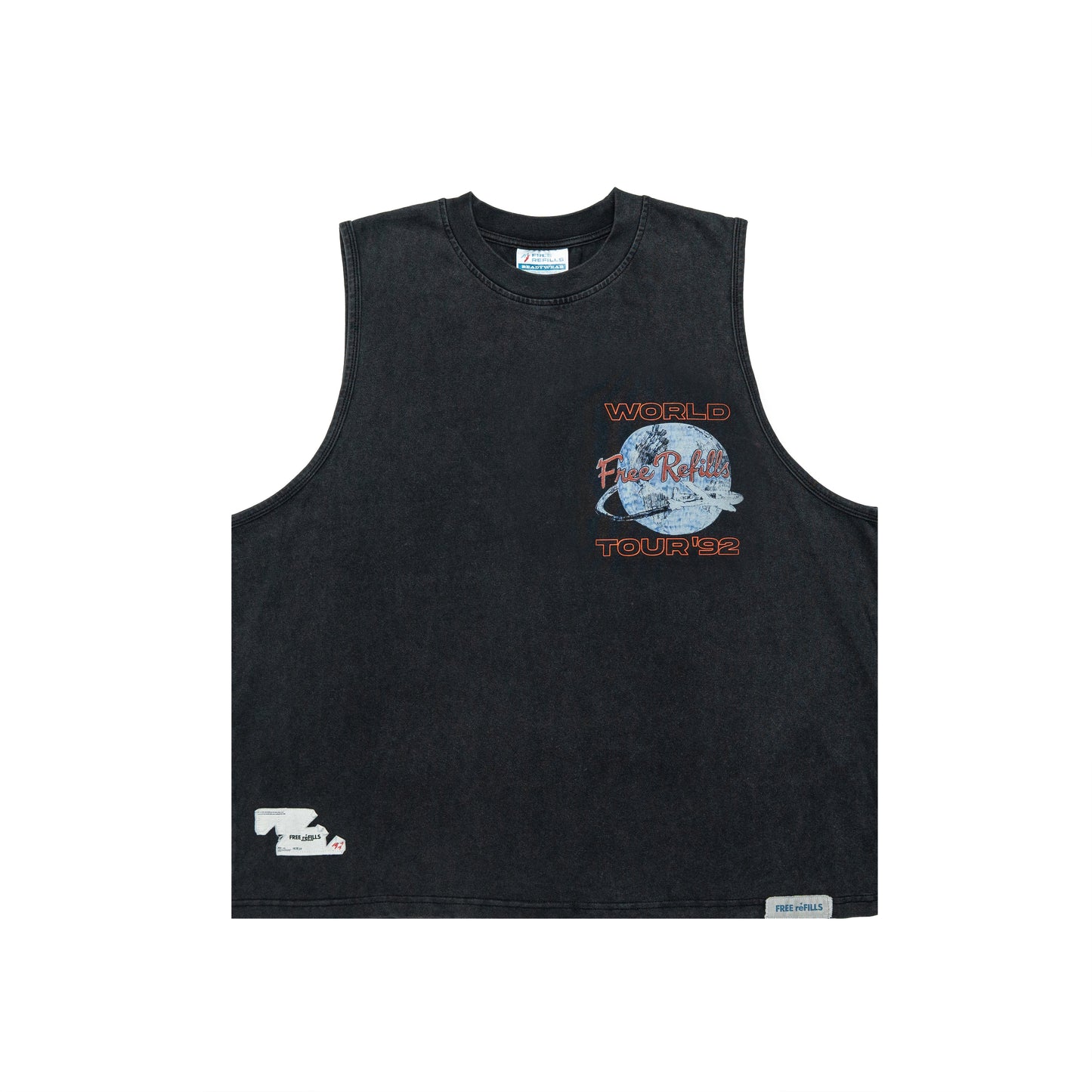 World Cut-Off Tee - Black
