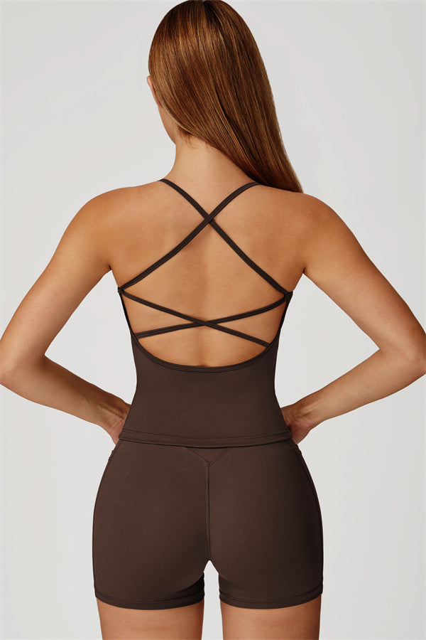 The Propel Crop Top Shorts 2-Piece Set