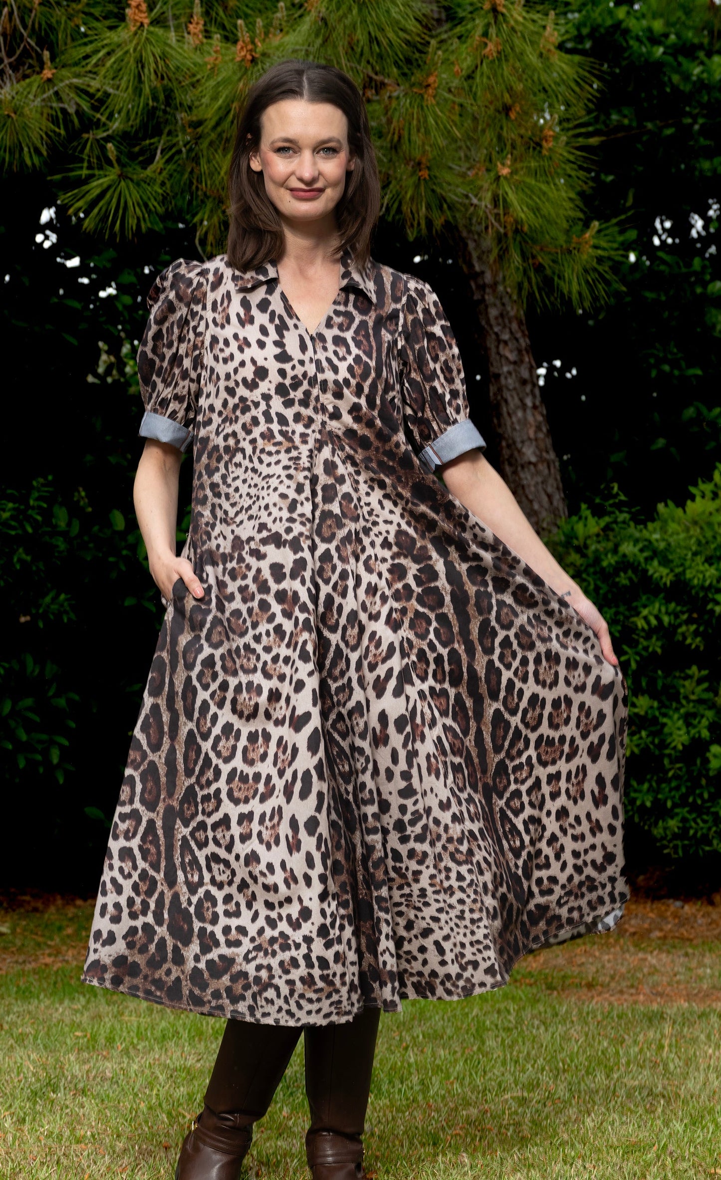 Montauk Dress Cheetah Print