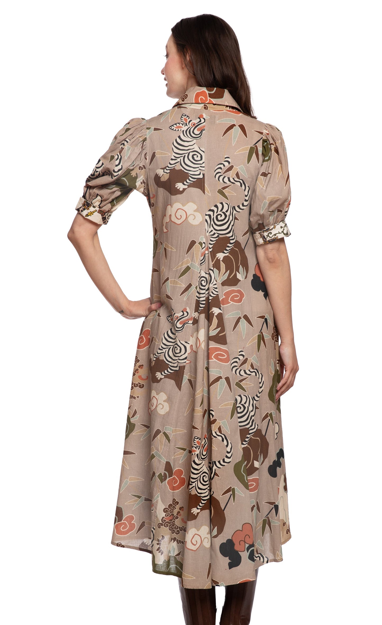 Montauk Dress Safari Print