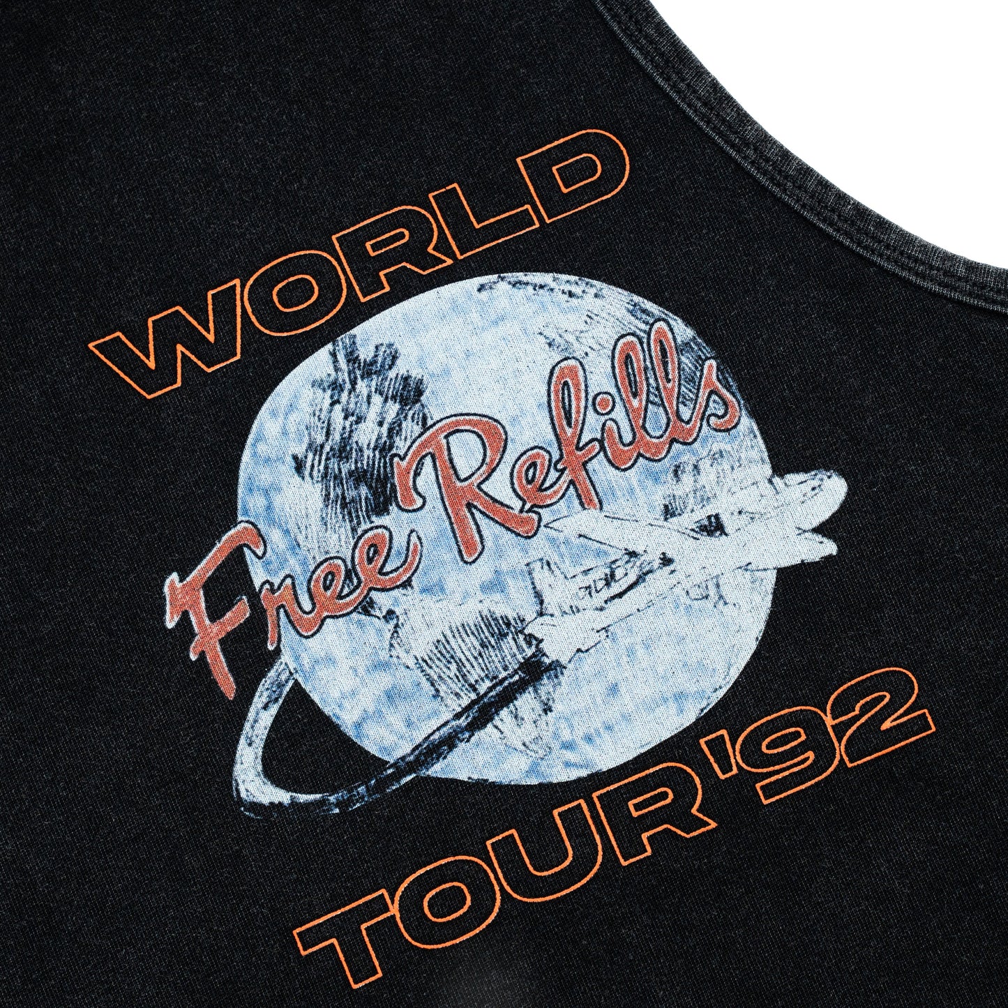 World Cut-Off Tee - Black