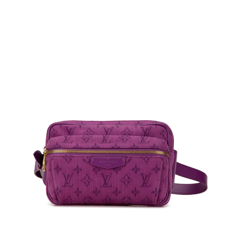 Belt Bag Monogram Denim Purple (Pre-Owned)