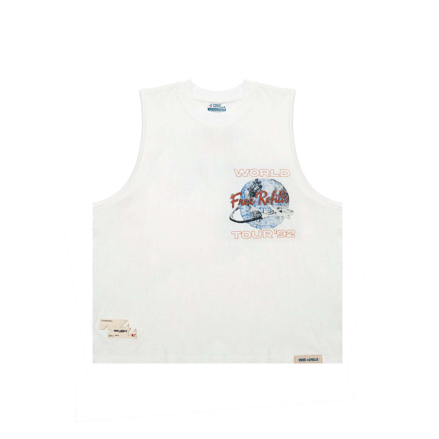 World Cut-Off Tee - White