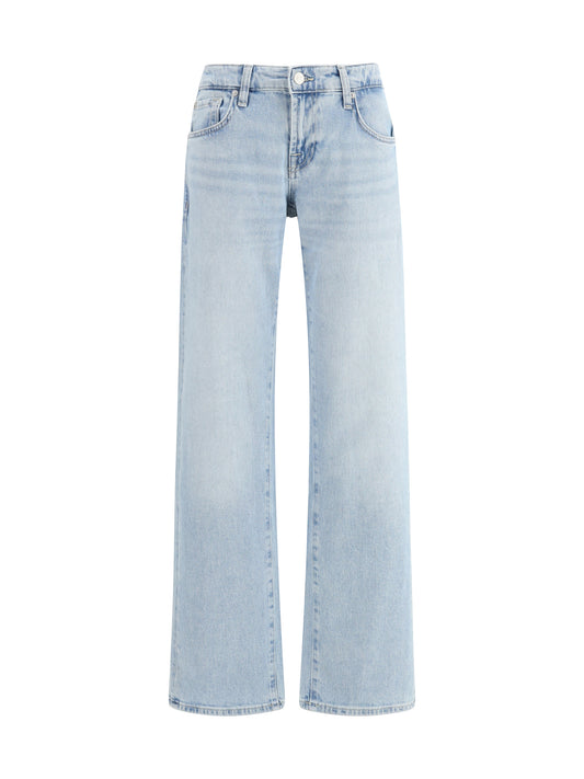 Low Straight Jeans in Sea Breeze